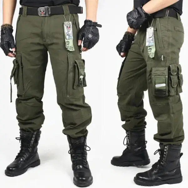 Men's Fashion Work Pants Outdoor Wear-resistant Mountaineering Trousers Work Clothes Street Fashion Cargo Pants Joggers - Image 7