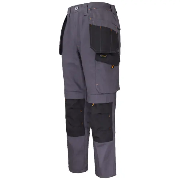 Men's Multi-Pocket Cargo Pants Outdoor Safari Style Straight Working Pants with Multi-Pockets Wear-Resistant Work Pants - Image 7