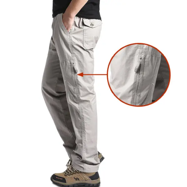 High Quality Men's Cotton Cargo Pants Casual Multiple Pocket Tacitcal Pants Spring Autumn Outdoor Camping Hiking Work Pants - Image 2