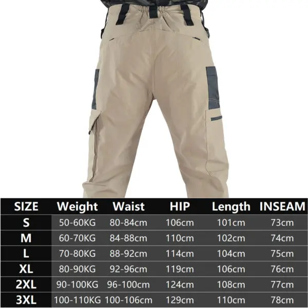 Multi-Pocket Men's Tactical Casual Pants Joggers Cargo Pants Outdoor Hiking Trousers Wear-Resistant Training Overalls Streetwear - Image 6