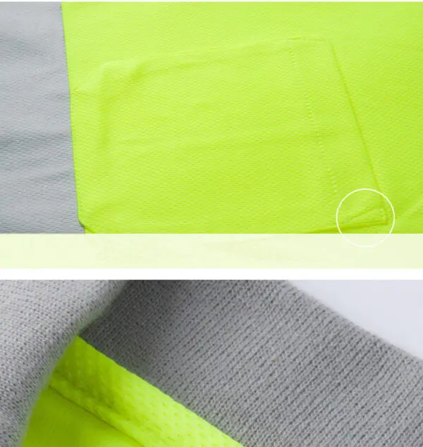 Night Work Reflective Safety Shirt Clothing Quick Drying Short Sleeved T-shirt Protective Clothes For Construction Workwear - Image 6