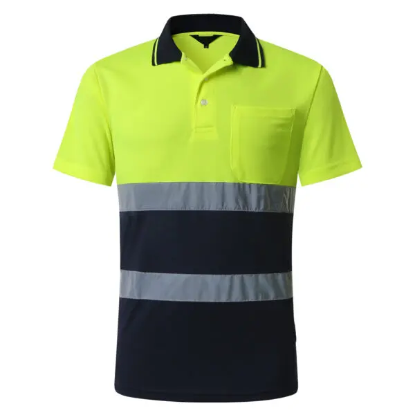 Night Work Reflective Safety Shirt Clothing Quick Drying Short Sleeved T-shirt Protective Clothes For Construction Workwear - Image 7