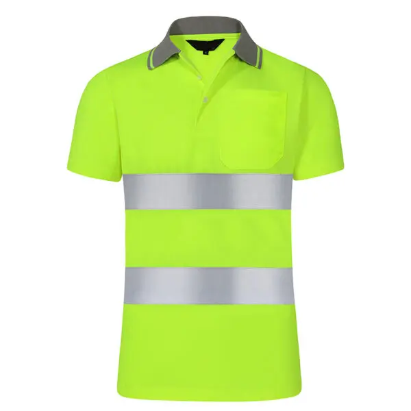Night Work Reflective Safety Shirt Clothing Quick Drying Short Sleeved T-shirt Protective Clothes For Construction Workwear - Image 8