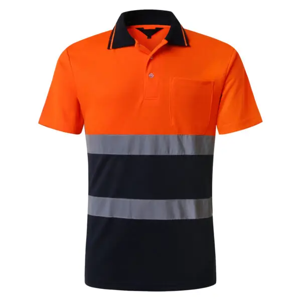 Night Work Reflective Safety Shirt Clothing Quick Drying Short Sleeved T-shirt Protective Clothes For Construction Workwear - Image 10