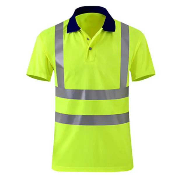 Safety Reflective T shirts High quality Working T-shirt with Reflection Tapes Road Construction Security Tops - Image 7
