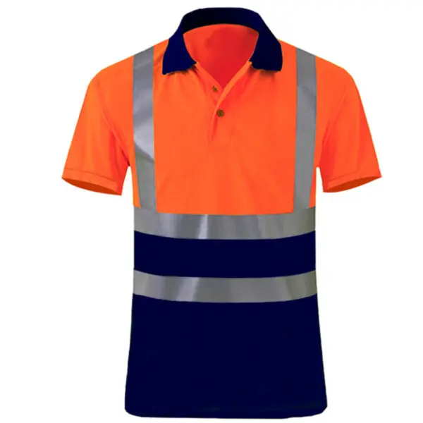 Safety Reflective T shirts High quality Working T-shirt with Reflection Tapes Road Construction Security Tops - Image 9