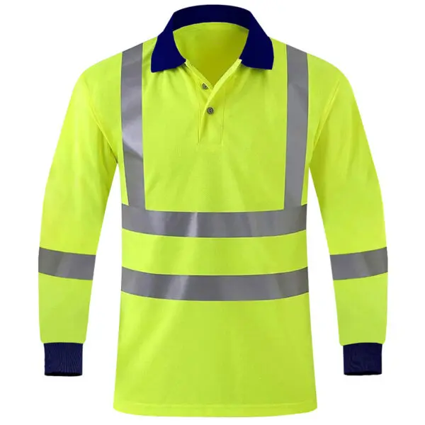 Safety Reflective T shirts High quality Working T-shirt with Reflection Tapes Road Construction Security Tops - Image 10