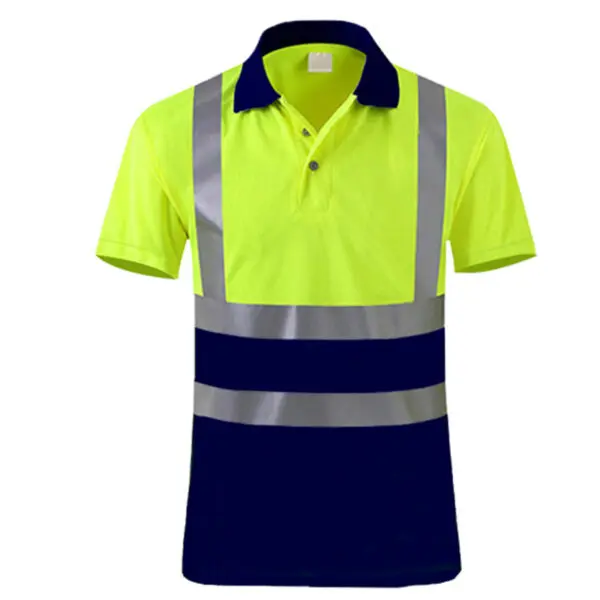 Safety Reflective T shirts High quality Working T-shirt with Reflection Tapes Road Construction Security Tops - Image 13