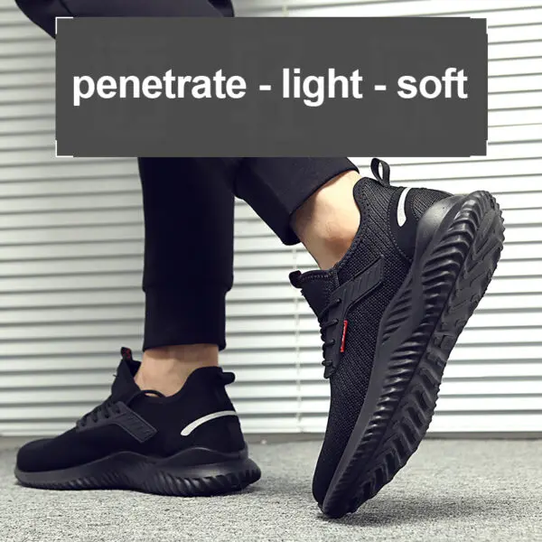 Work Sneakers Steel Toe Shoes Men Safety Shoes Puncture-Proof Work Shoes Boots Fashion Indestructible Footwear Security - Image 4