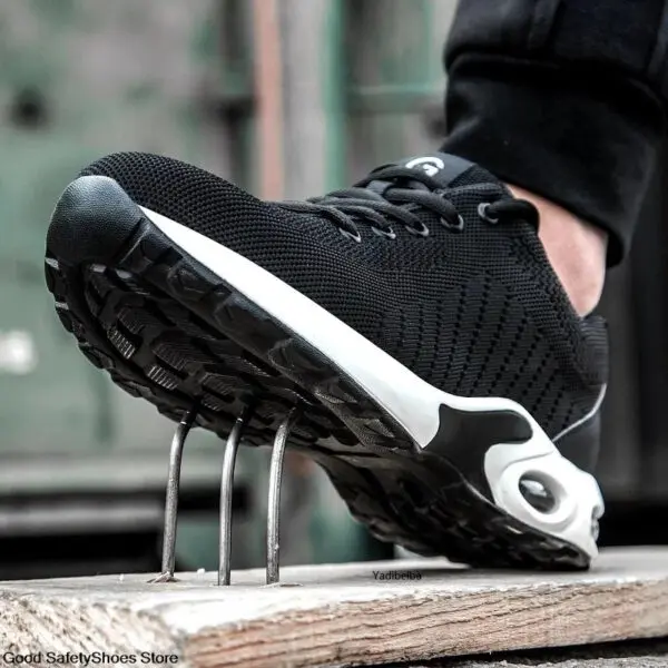 Steel Toe Safety Shoes Men Women Security Protection Work Shoes Lightweight Safety Boots Air Cushion Indestructible Shoes - Image 2