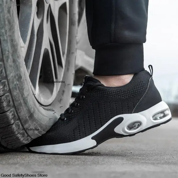 Steel Toe Safety Shoes Men Women Security Protection Work Shoes Lightweight Safety Boots Air Cushion Indestructible Shoes - Image 3