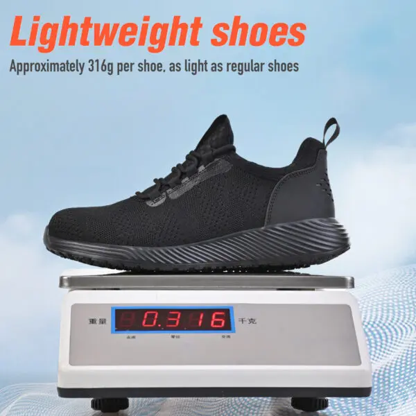 Safety Shoes Work Shoes Steel Toe Men Puncture-Protective Work Boots Indestructible Safety Lightweight - Image 2