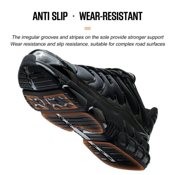 Safety Shoes Work Sneakers Steel Toe Men Puncture-Proof Work Boots Indestructible Security Boots Light Weight Hiking Sneakers - Image 4