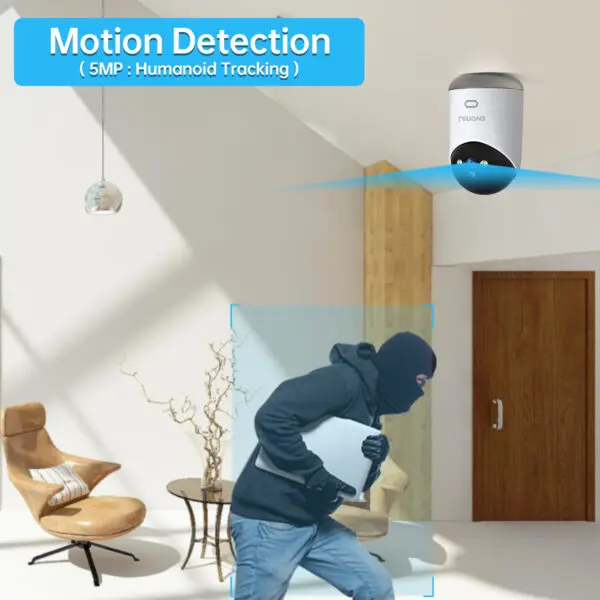 Lenovo 3MP WiFi Camera Smart Home Indoor Wireless IP Surveillance Camera Auto Tracking Security CCTV Surveillance Baby Monitor - Image 4
