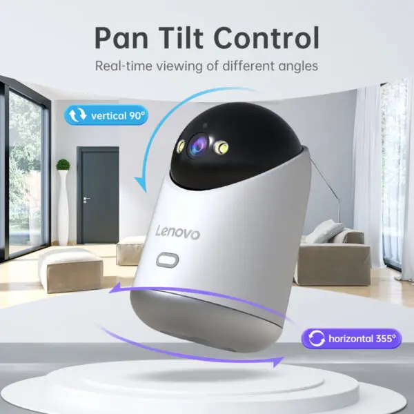 Lenovo 3MP WiFi Camera Smart Home Indoor Wireless IP Surveillance Camera Auto Tracking Security CCTV Surveillance Baby Monitor - Image 5