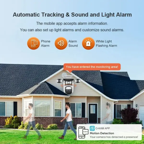LS VISION 20MP Four Screens WiFi Security Camera Outdoor 10X Optical Zoom Four Lens Human Auto Tracking Waterproof CCTV Cameras - Image 5