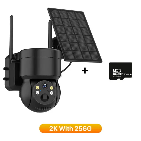 4K HD Solar WiFi Camera Outdoor Built-in Battery Dual Lens 2K Security Camera Solar Panel Wireless Video Surveillance CCTV iCSee - Image 14