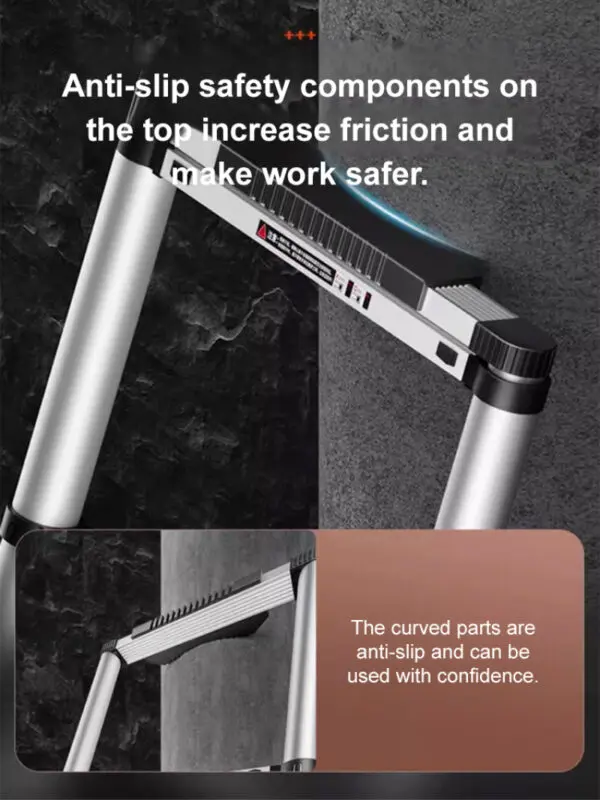 Home Retractable Ladder Multifunctional stainless steel telescopic ladder Portable folding elevator Anti-slip Extension Ladder - Image 4
