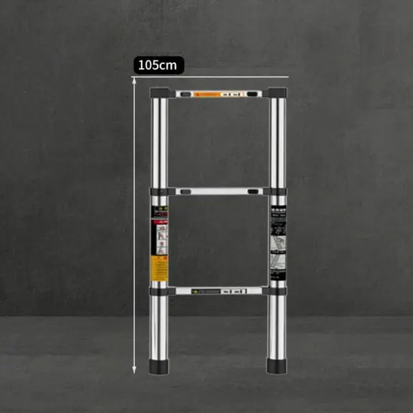 Home Retractable Ladder Multifunctional stainless steel telescopic ladder Portable folding elevator Anti-slip Extension Ladder - Image 7