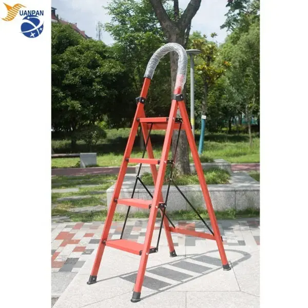 YYHC2024 Household 4FT Steel Insulation Jimny Foldable Double Side Aluminum Ladder 6 Steps for Indoor and Farmhouse Use