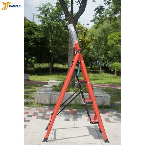 YYHC2024 Household 4FT Steel Insulation Jimny Foldable Double Side Aluminum Ladder 6 Steps for Indoor and Farmhouse Use - Image 2