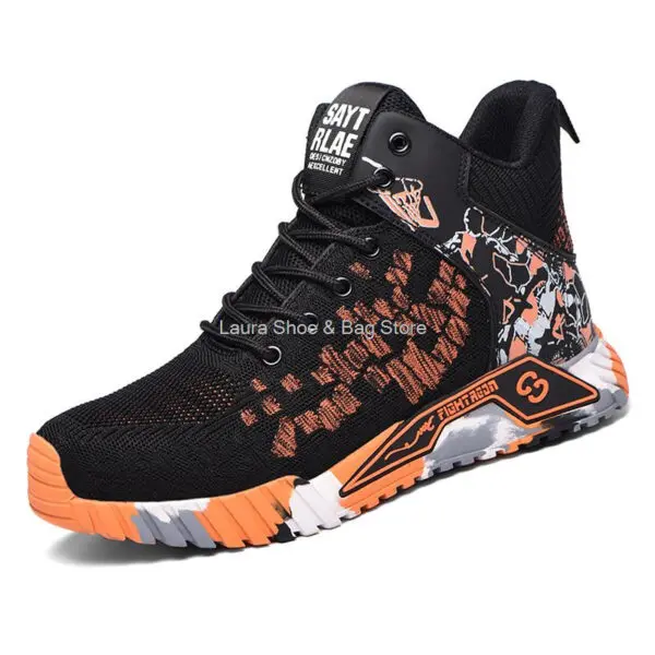 High Top Safety Shoes Men Steel Toe Work Shoes Men Women Work Safety Boots Anti Smash Safety Indestructible Work Boot Breathable - Image 9