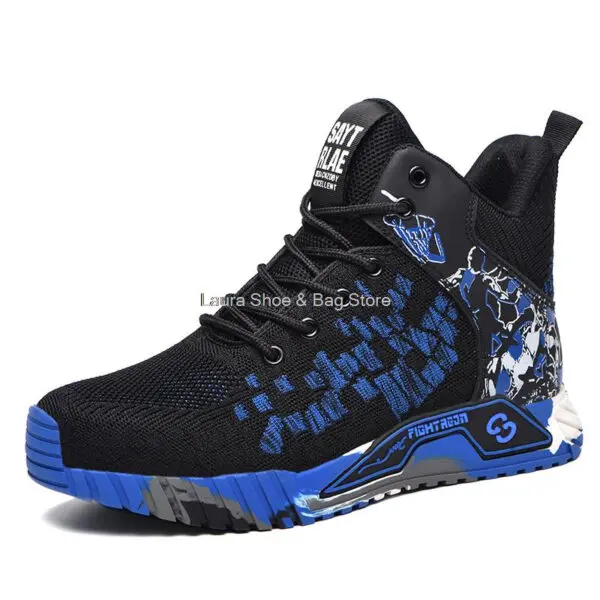 High Top Safety Shoes Men Steel Toe Work Shoes Men Women Work Safety Boots Anti Smash Safety Indestructible Work Boot Breathable - Image 10