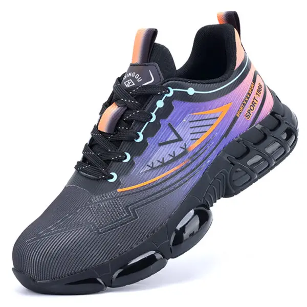 Work Safety Shoes Men Air Cushion Steel Toe Shoes Fashion Anti-smashing Anti-puncture Work Sneakers Protection Safety Boots - Image 7