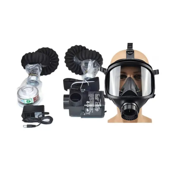 Electric Constant Air Flow Supplied Fed Full/Half Face Gas Mask Breathing System Protective Respirator Device Workplace Safety - Image 6