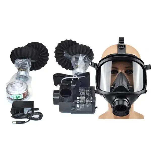 Electric Constant Air Flow Supplied Fed Full/Half Face Gas Mask Breathing System Protective Respirator Device Workplace Safety - Image 7