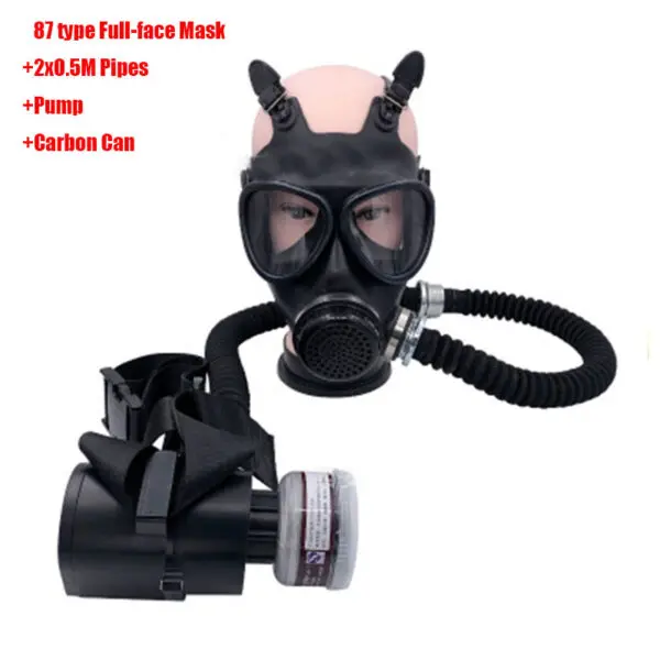 Electric Constant Air Flow Supplied Fed Full/Half Face Gas Mask Breathing System Protective Respirator Device Workplace Safety - Image 9