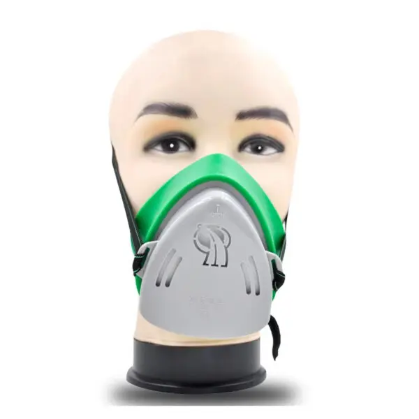 Half Face Professional Dust Mask Dust Proof Respirator Rubber Work Safety Mask For Builder Carpenter Daily Clean Haze Protection - Image 4