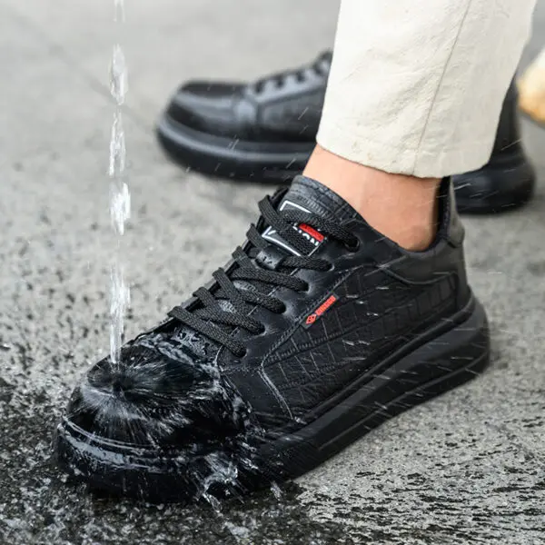 Cowhide Safety Shoes Men Boots Composite Toe Electrical Insulated Shoes Non-slip Work Shoes Puncture-Proof Indestructible Shoes - Image 5