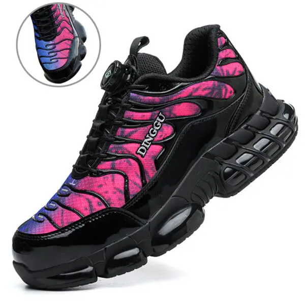 Size 47 48 Safety Shoes Men Anti-smash Anti-puncture Steel Toe Work Shoes Rotating Button Security Protective Men Safety Boots - Image 7