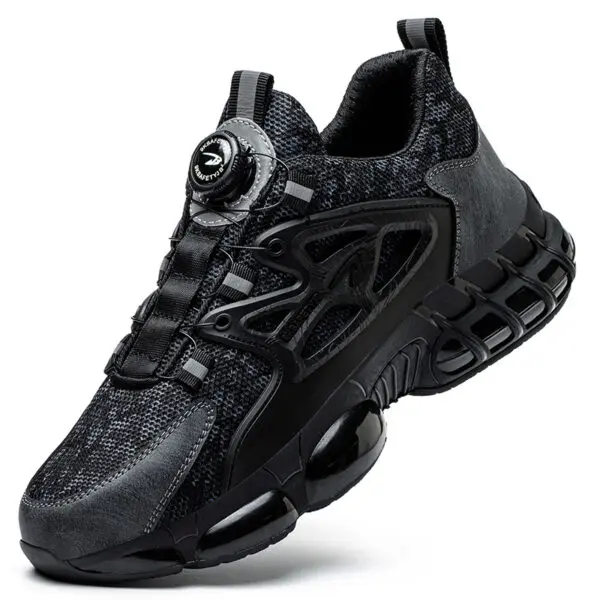 Rotating Button Safety Shoes Men Steel Toe Sneaker Air Cushion Work Shoes Man Puncture Proof Work Safety Boots Protective Shoes - Image 8