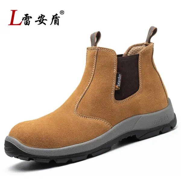 Leiandun Welding Boots Safety Shoes Anti-Smashing Anti-Puncture Durable Work Footwear for Enhanced Protection - Image 7