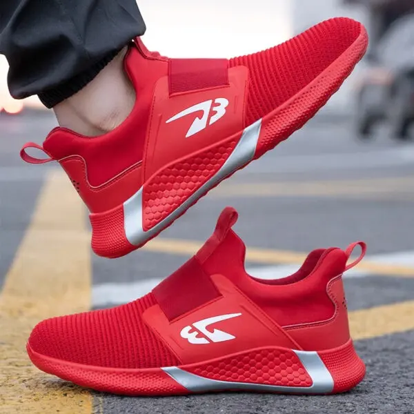 Men Shoes Work Safety Boots Iron Toe Anti-smash Puncture-Proof Boots Lightweight Comfortable Sneakers Male Security Work Shoes - Image 4
