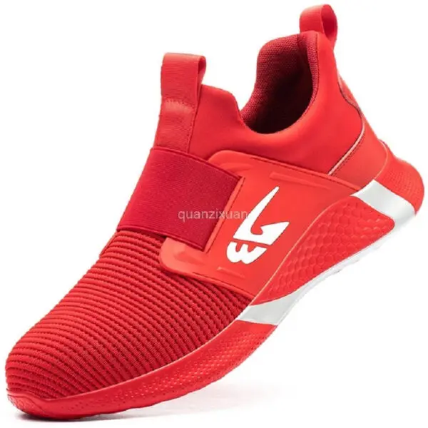 Men Shoes Work Safety Boots Iron Toe Anti-smash Puncture-Proof Boots Lightweight Comfortable Sneakers Male Security Work Shoes - Image 8