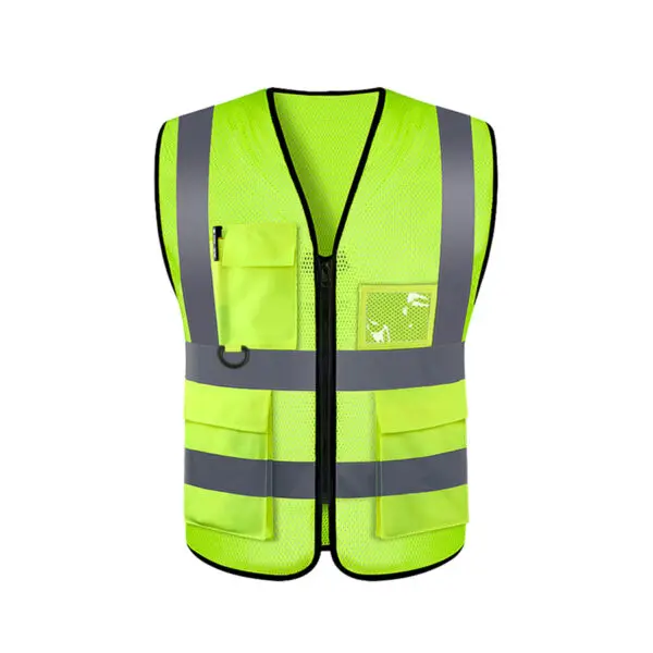 Safety High Visibility Reflective Vest Adjustable Reflective Security Vests Traffic Night Outdoor For Running Cycling Sports