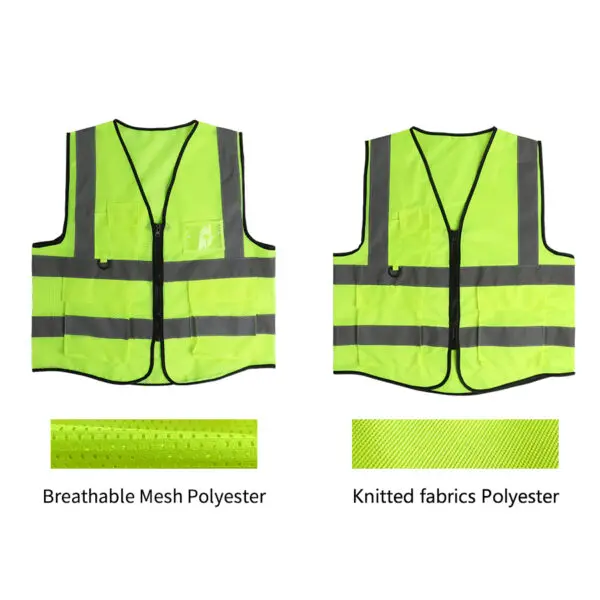 Safety High Visibility Reflective Vest Adjustable Reflective Security Vests Traffic Night Outdoor For Running Cycling Sports - Image 3