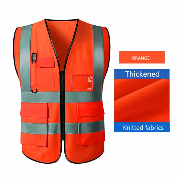 Safety High Visibility Reflective Vest Adjustable Reflective Security Vests Traffic Night Outdoor For Running Cycling Sports - Image 11