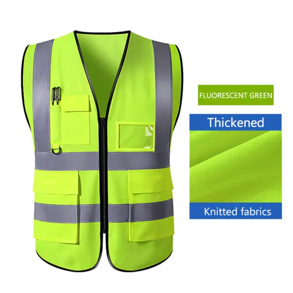 Safety High Visibility Reflective Vest Adjustable Reflective Security Vests Traffic Night Outdoor For Running Cycling Sports - Image 12