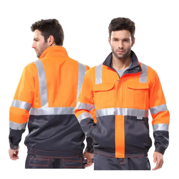 Work Suit for Mechanic Safety Jacket Reflective and Safety Pants for Work Multi Pockets Work Clothes for Men Workwear - Image 5