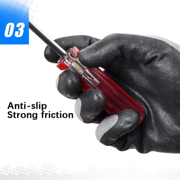3M Protective Gloves Wear-resistant and non-slip Work Gloves Nitrile Coated Industrial Gloves Safety Protection - Image 6