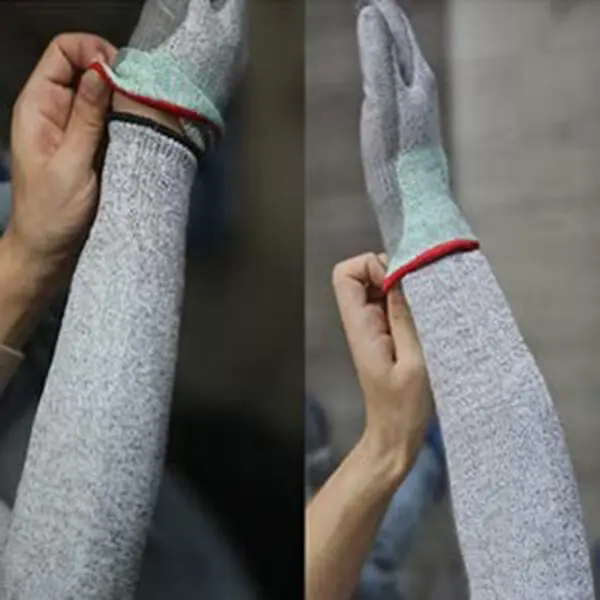 1Pc Level 5 HPPE Cut Resistant Anti-Puncture Work Protection Arm Sleeve Cover Anti-cut Level 5 Safety Work Gloves Cut Gloves - Image 5
