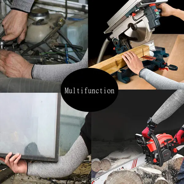 1Pc Level 5 HPPE Cut Resistant Anti-Puncture Work Protection Arm Sleeve Cover Anti-cut Level 5 Safety Work Gloves Cut Gloves - Image 6