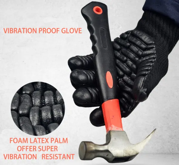 Anti Vibration Work Gloves Shock Absorbing Safety Gloves For Percussion Drill Arthritis Impact Drill Resistant