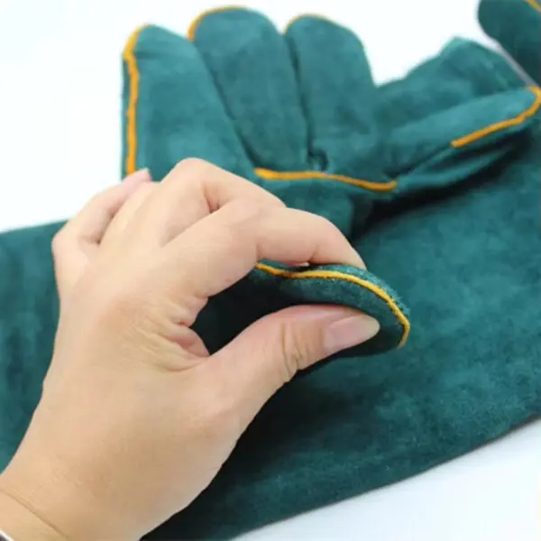 Anti-bite safety bite Gloves for Catch Dog Cat Reptile Animal Ultra Long Leather green Pets Grasping Biting Protective Gloves - Image 6