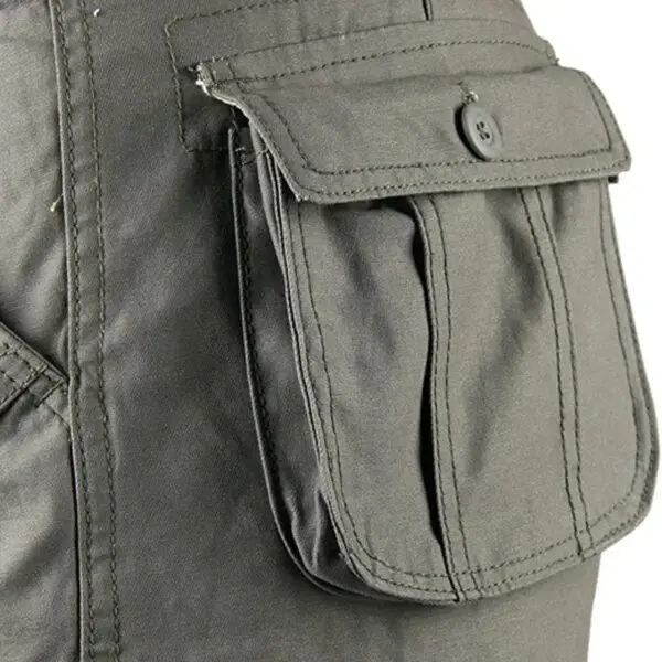 Cargo Pants Men Military Work Overalls Loose Straight Tactical Trousers Multi-Pocket Baggy Casual Cotton Slacks Pants - Image 4