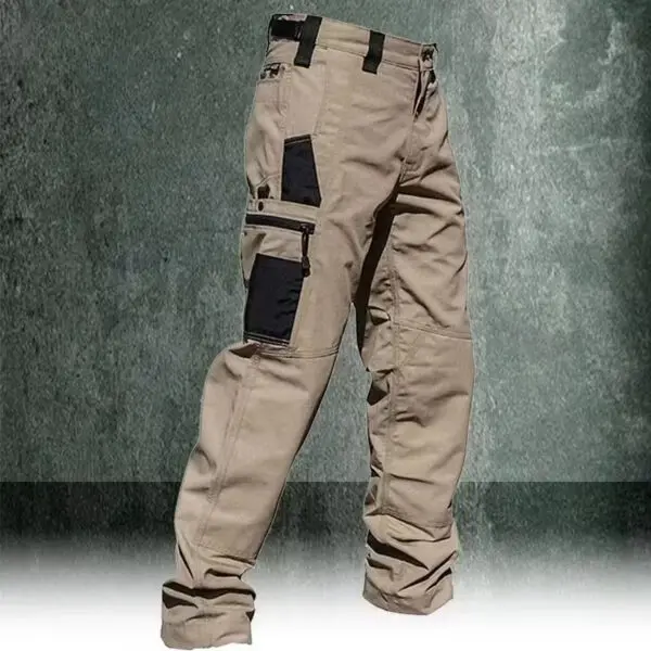 Men's Cargo Pants Multi Pockets Work Trousers Casual Tactical Pants Male Outwear Straight Autumn Winter Wear-resisting Trousers